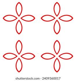 ilustración vectorial de iconos y logos en fondo blanco. Patrón geométrico abstracto.