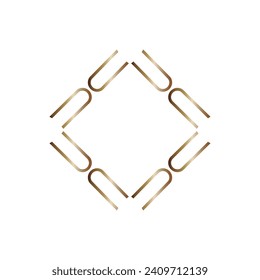 vector illustration of icons and logos on white background. Abstract geometric pattern.
