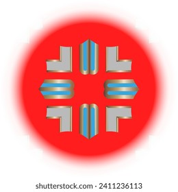 ilustración vectorial de iconos y logos en fondo blanco. gráfico de geometría de patrón para revestimiento textil de fondo de fondo de papel tapiz texturizado