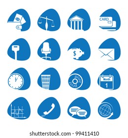 Vector illustration icons on the economy