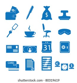 Vector illustration of icons on the subject of Finance