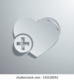 Vector illustration of icons on a theme medicine