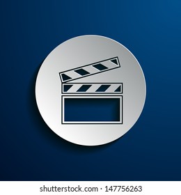 vector illustration of icons on the topic of film