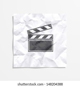 ilustración vectorial de iconos sobre el tema de la película