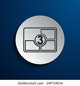 ilustración vectorial de iconos sobre el tema de la película