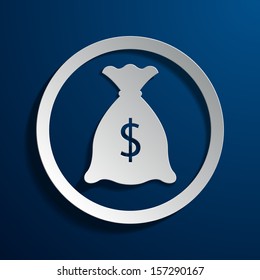 ilustración vectorial de iconos sobre el tema del dinero