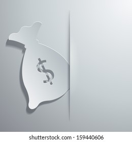 vector illustration of icons on the topic of money