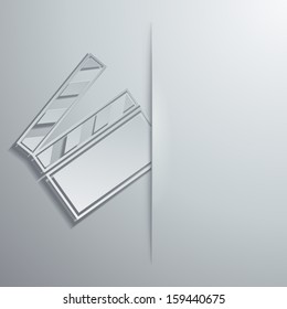 vector illustration of icons on the topic of film