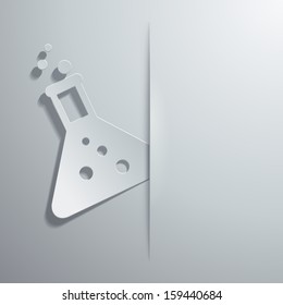 ilustración vectorial de iconos sobre el tema de la ciencia