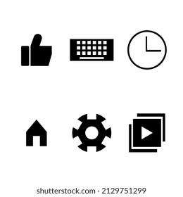 vector illustration of icons on websites, apps, social media, etc