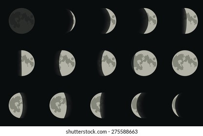 5,589 Moon cycle icon Images, Stock Photos & Vectors | Shutterstock