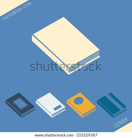 Vector illustration. Icons. Set of icons various photobook cover