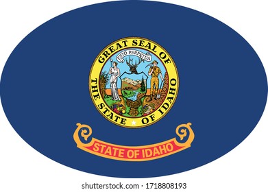 ilustración vectorial de la bandera Idaho