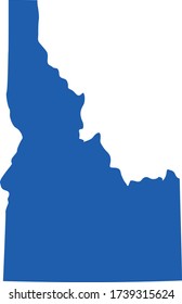ilustración vectorial del mapa de Idaho