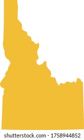 ilustración vectorial del mapa de Idaho