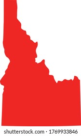 vector illustration of Idaho map