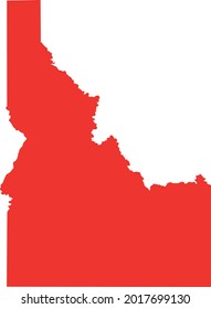 vector illustration of Idaho map