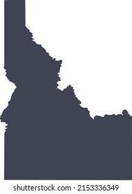 Vector illustration of Idaho map