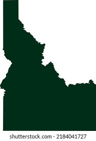 Vector illustration of Idaho map