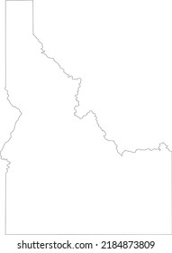 Vector Illustration of Idaho map