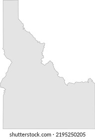 Vector Illustration of Idaho map