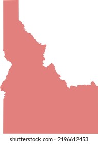 Vector Illustration of Idaho map