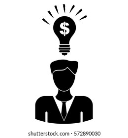 Ilustración vectorial del icono de la idea
