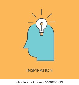 vector illustration of idea and imagination