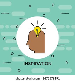vector illustration of idea and imagination