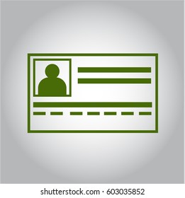 Vector illustration of Identification Card symbol
