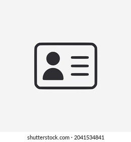 Vector illustration of identity card