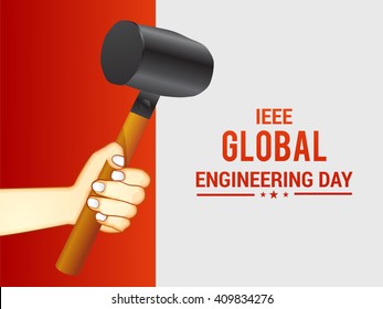 Vector illustration for IEEE Global Engineering Day.