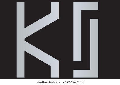 Ilustración vectorial del logotipo de una carta IK
