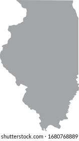 vector illustration of Illinois map