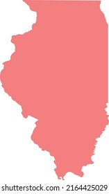 Vector Illustration of Illinois map