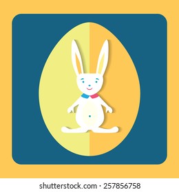 Vector illustration with the image of the Easter Bunny 