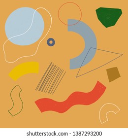 Vector illustration with the image of geometric abstraction. Ready to print and use in your design. EPS 10