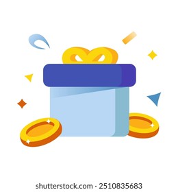 vector illustration image of a gift box