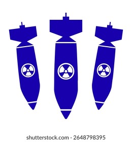 vector illustration image of missile bomb