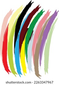 vector illustration, image with mixed colors made together simply and irregularly.