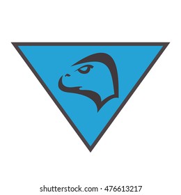 Vector an illustration with the image of a muzzle of an animal in a circle. sport logotype template. team logo
