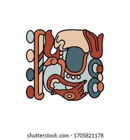 Vektorillustration-Illustration von Indianersymbolen. zum Bedrucken von Stoffen,