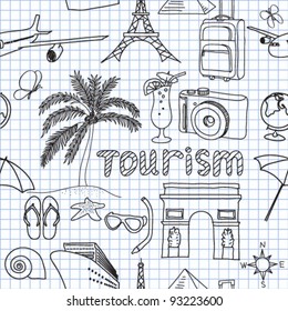Vector illustration image on tourism