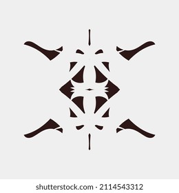 ilustración vectorial de un motivo simple, único y atractivo para la decoración de la habitación o estampillas de tela