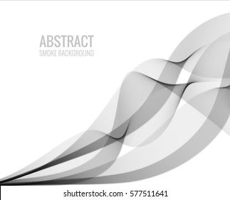 Vector illustration of with the image of smoke. Abstract design element. The effect of smoke.