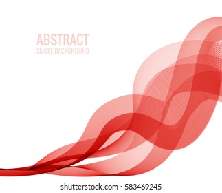 Vector illustration of with the image of smoke. Abstract design element. The effect of smoke.