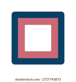 Vector illustration of an image of a stop icon.