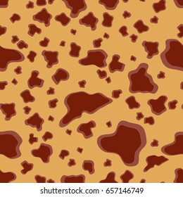 Vector illustration. An image of the texture of animal skins, cheetah. Dark spots on a light background.