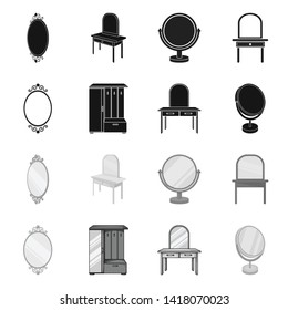 Vector illustration of imagery and decorative icon. Collection of imagery and silver stock symbol for web.