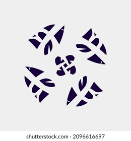 vector illustration images of unique and simple motifs for decoration or batik cloth screen printing